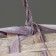 Wicker basket, d25 x 18 x 11/19 cm, purple, bamboo