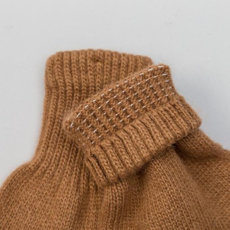 Male gloves from Mongolian wool, red color, size 20-24-3