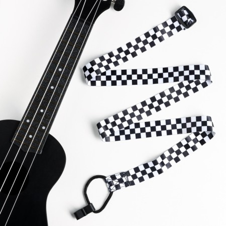 Music Life Ukulelet belt, 50 cm, checkers-1