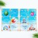 Gift New Year's set: notebook coloring, stencils, stickers and wax crayons "Grandfather Frost"