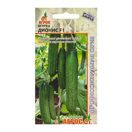 Seeds of cucumber "Dionysis" F1 5pcs* selection agros