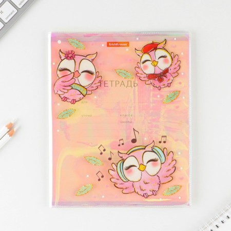 Holographic cover for the “Owls” notebook, 34.7 x 21.1 cm-1