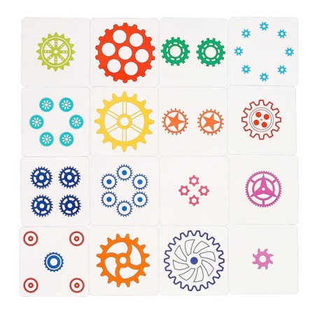 The board game-head-headed “Smart figures. Tasks with gears ”, from 1 player, 5+-6
