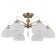 Ceiling light Gerhort G11091/6AB WT, 6x40W, E27, 27x60x60 cm, bronze color