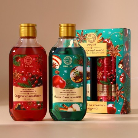 Gift set: shower gel and bath foam, 2x300 ml, new year-1