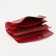 Women's wallet on the button, red color