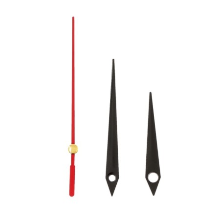 A set of 3 arrows for 50/70/77 mm clock, packing 10 pcs, black