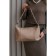 Gobo bag female, eco -leather, ludor beige, 40x11x22 cm