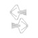 Dowel "Zubble", type "Butterfly", for hollow structures, polypropylene, 10x50 mm, 4 pcs