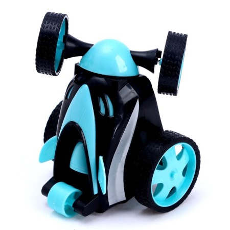 Circular radio -controlled "cyclone", works from batteries, blue color-3