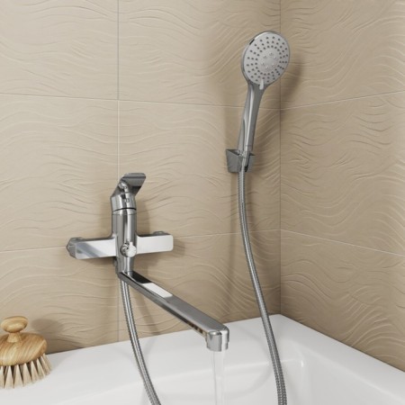 MILARDO DEMI DEMSB00M10 bath mixer, pour 350 mm, chrome-2