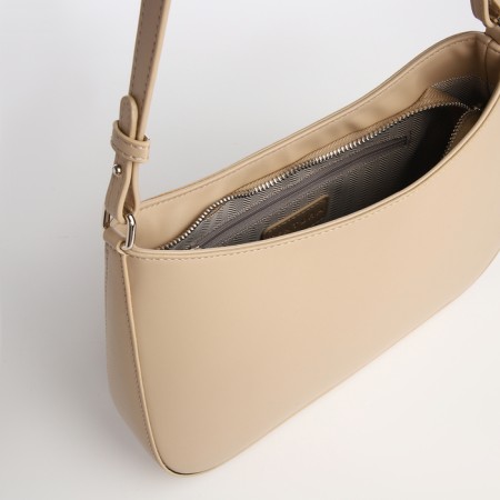 Female bag Textura, average size, beige color-6