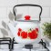Maki kettle, 2.3 l, enameled cover, induction, white color