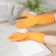 Gloves of household rubber shares, size m, 40 g, color mix