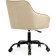 Computer chair Oisha plastic/velor, black/beige 56x63x80 cm