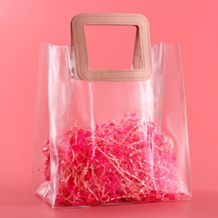 PVC gift package, pink, 25 x 28 x 15 cm