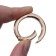 Carabin ring is flat, d = 25/34 mm, thickness - 4.5 mm, 5 pcs, the color of the gold