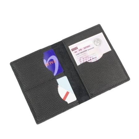 Cover for auto documents without fastening, black color-2