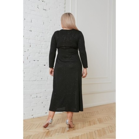 Female dress, size 58, black color-5