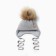 Children's hat with insulation, rn 35-40, gray color