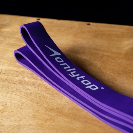 Espander multifunctional tape onlytop, 208x3.2x0.5 cm, 15-40 kg, purple color-7