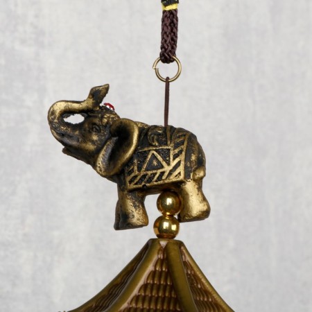 Wind Music Metal "Indian Elephant" 6 bells 50 cm-1