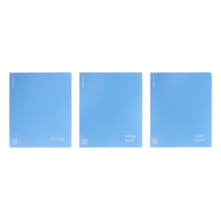 Notebook of 48 sheets in the Erichkrause CoverProbook Symbol cage, with a plastic cover, blue,