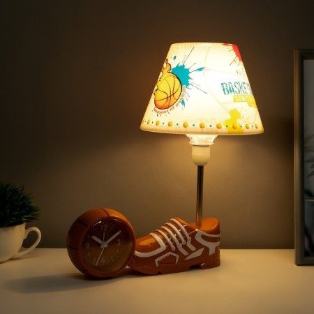Basketball table lamp E14 15W orange-white 6x30x32.5 cm Risalux-2