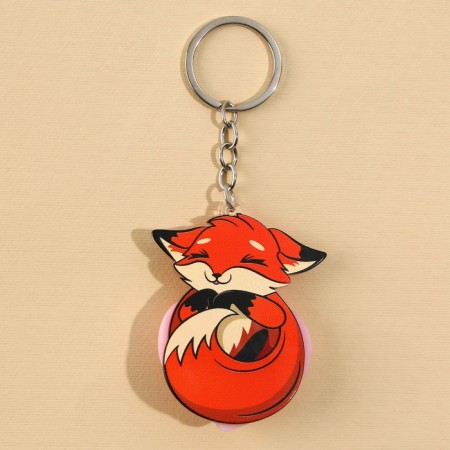 Trick of the Clay Magor "Fox with Heart" 4.6 x 7 cm-4