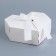Box Self -Assembly Heart, 17 x 17 x 6 cm, white