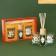 Candles in a glass with aromadiffusor New Year's “Magic New Year”, set, candles 2 pcs., Aromadiffusor 1 pc., Aroma pine