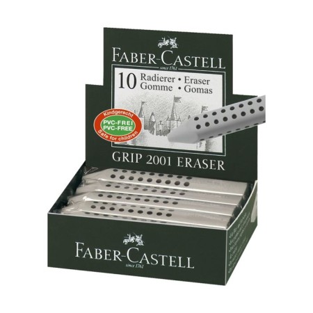 Faber-Castell Eraser Symbols Grip 2001 Triangular Gray-1