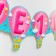 Garland on the eyelets "I am 1 year", length 137 cm, Minnie Mouse