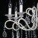 Aurora chandelier, 8x60W E14, white color, gold