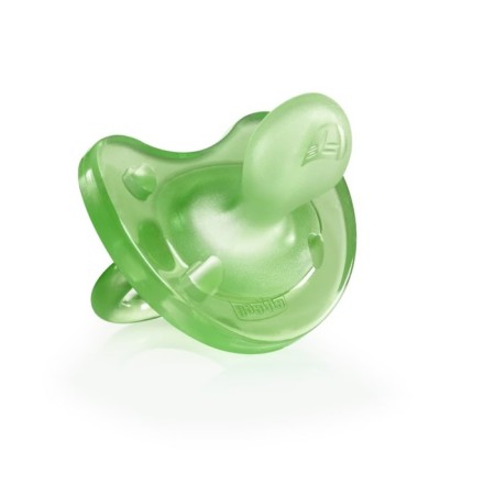 Silicone orthodontic dummy Physio Soft, from 0 to 6 months., Green color