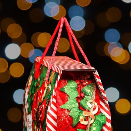 Gift Folding Box "Emerald Vintage" 23 x 10 x 33 cm-3