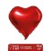 Foil ball 18 "heart", red color