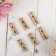 Set of decorative mini-trumpers "needlework" 18 pcs, golden