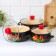 Set of pan "graceful", 3 subjects: 1.5 l, 2 l, 3 l, covers, induction