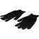Nylon gloves, knitting class 13, with PVC dots, size 10, black