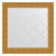 Mirror with engraving in the baguette frame, gold minting 90 mm, 86x86 cm