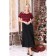 Female dress, size 42, black color, burgundy