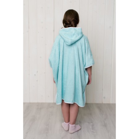 Hat-pongo for a girl, size 80 × 60 cm, turquoise, mahra-1