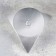 Climber "Asterisk" Metal for one candle, 9x3.5 cm, silver