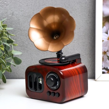 Musical Mechanical Mechanical "Gramophone" 17x9.5x9.5 cm-3
