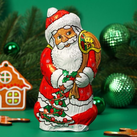 New Year. Chocolate figure "Santa Claus", 100 g
