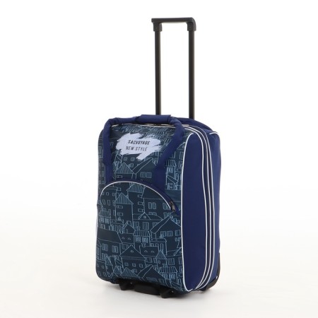 Small Small 20 "with a bag, a lightning department, an external pocket, with an extension, the color is blue-1