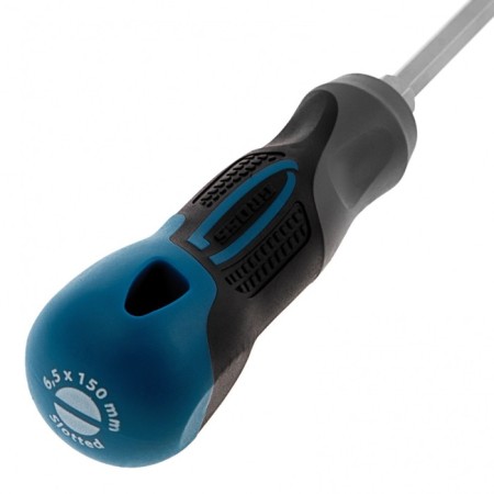 Screwdriver GROSS 12117, SL6.5x150 mm, S2, three -component handle-1