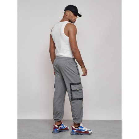 Sports male trousers, size 52, gray color-2