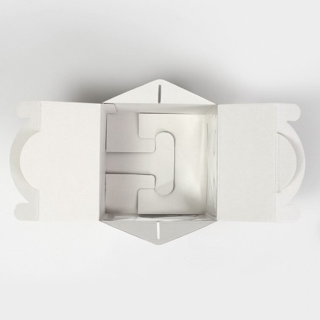 Confectionery box with a window, a chest, "New Year's chic" 20 x 20 x 20 cm, New Year-6